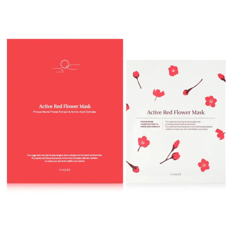 Active Red Flower Mask