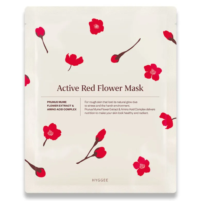Active Red Flower Mask