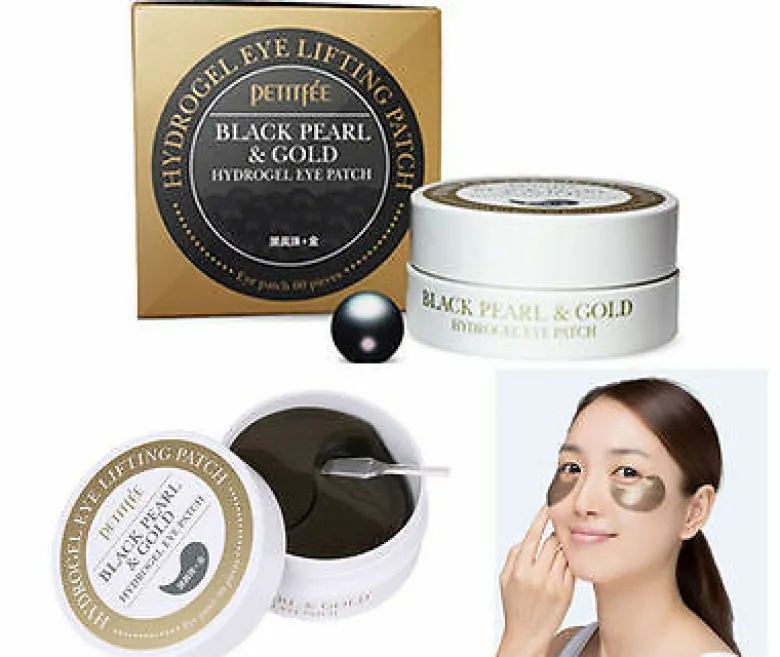Black Pearl & Gold Hydrogel Eye Patch