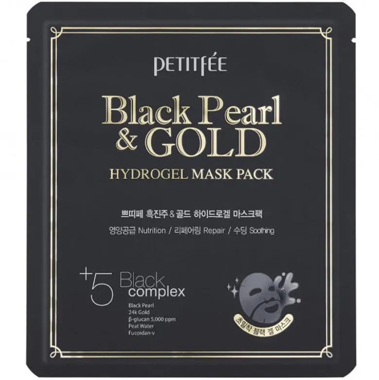 Black Pearl & Gold Hydrogel Mask Pack