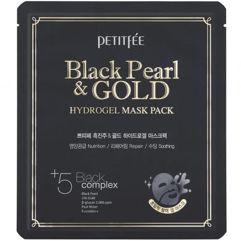Black Pearl & Gold Hydrogel Mask Pack