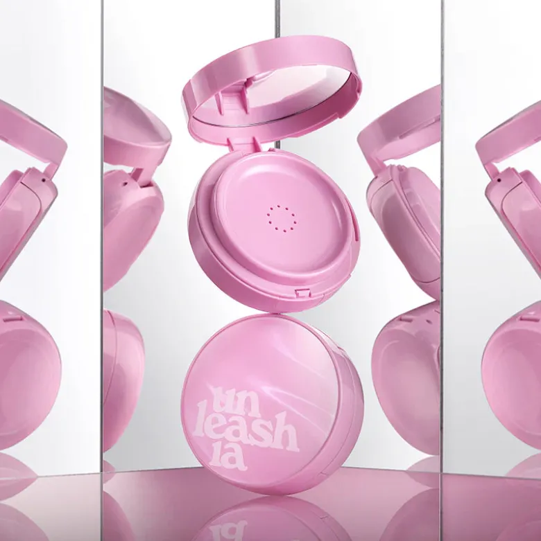 Don't Touch Glass Pink Cushion