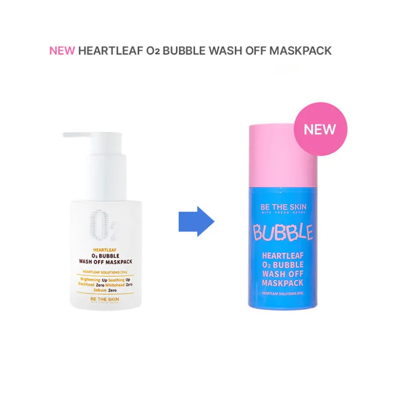Heartleaf O2 Bubble Wash Off Mask Pack