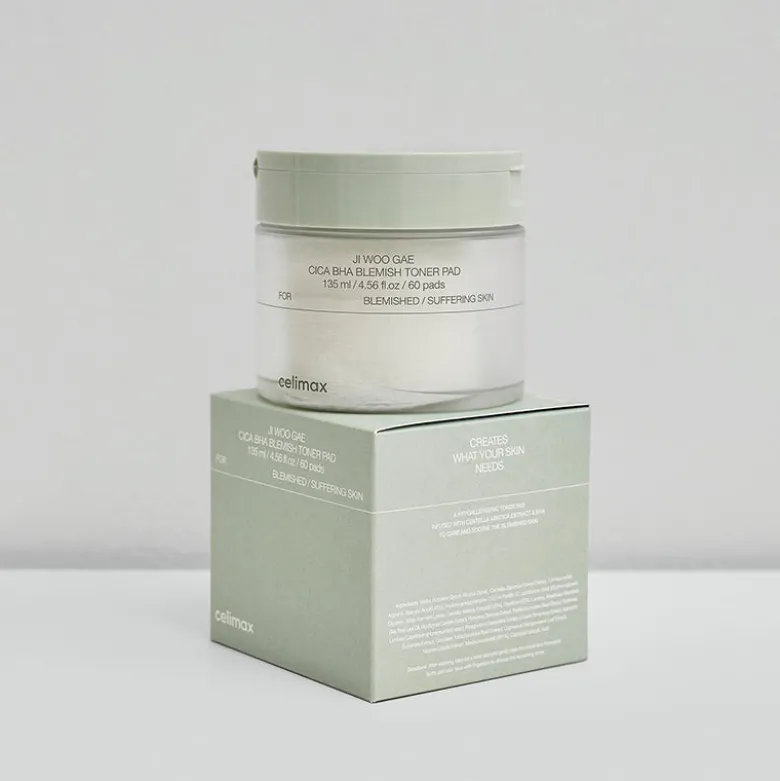 Ji Woo Gae Cica BHA Blemish Toner Pad