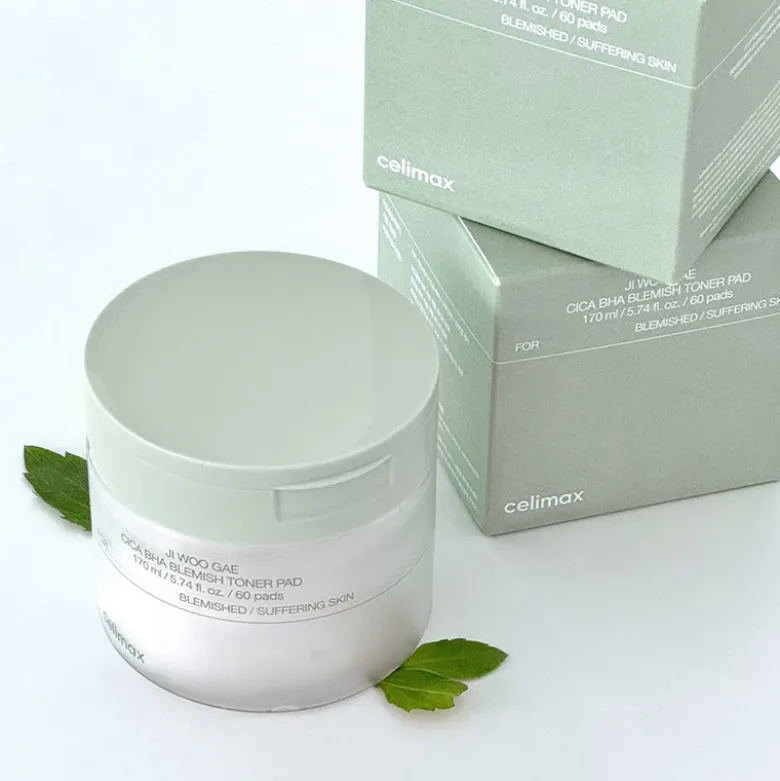 Ji Woo Gae Cica BHA Blemish Toner Pad