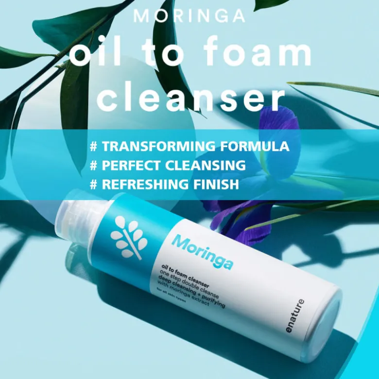 Moringa Oil To Foam Cleanser