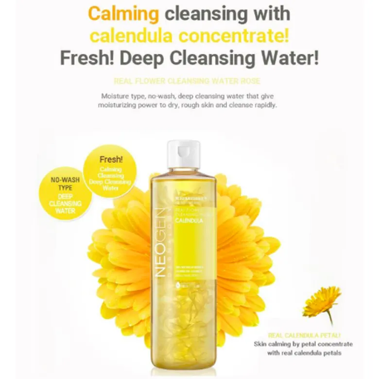 Real Flower Cleansing Water Calendula