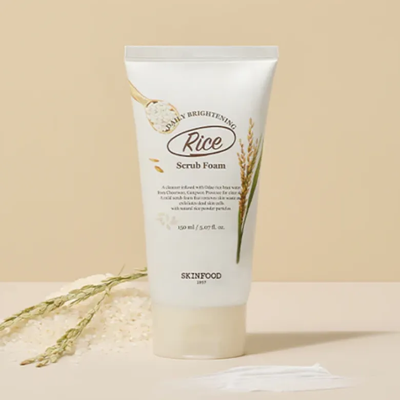Rice Daily Brightening Scrub Foam