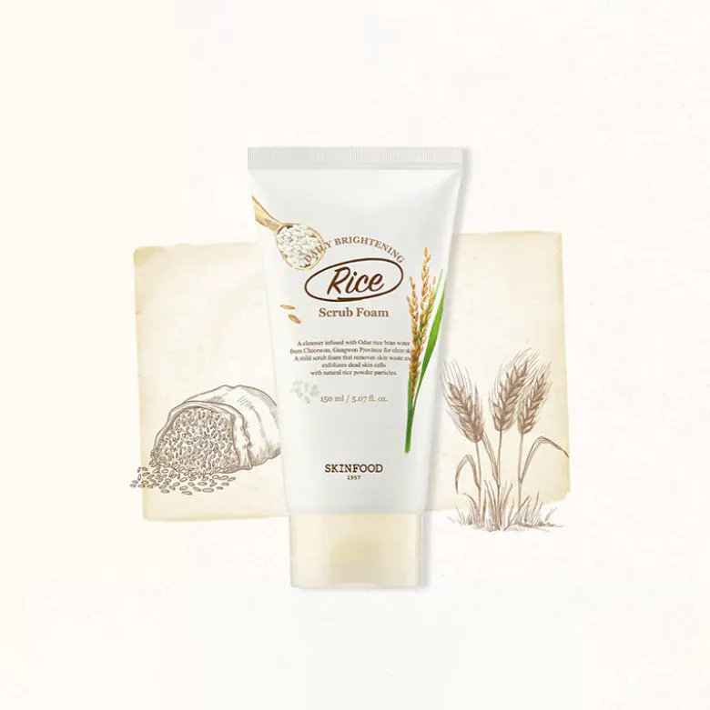 Rice Daily Brightening Scrub Foam