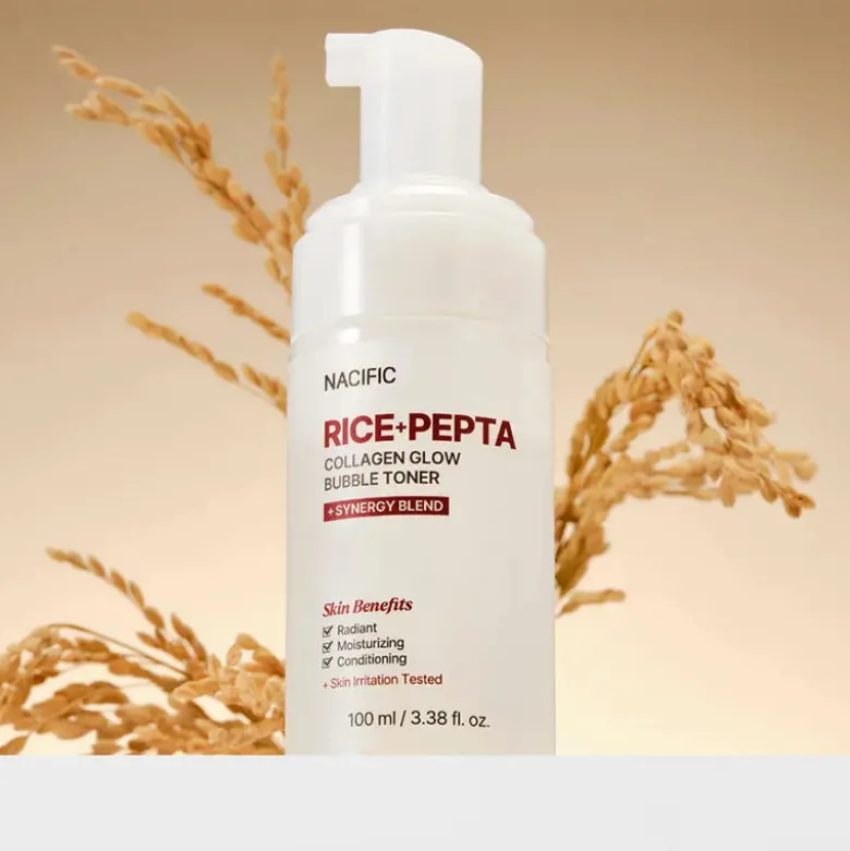 Rice Pepta Collagen Glow Bubble Toner